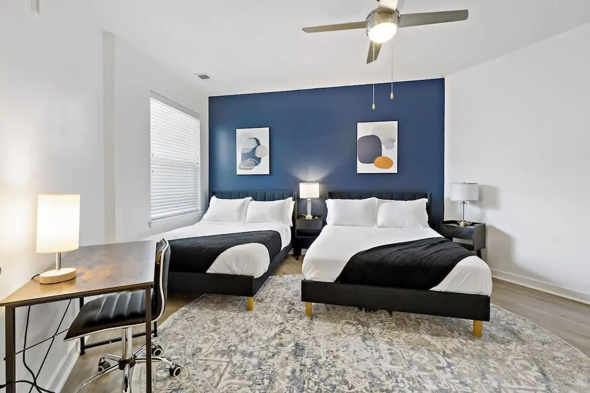 Luxe 1Bd - 5 Min Dt, Gym, Parking, W-D - Sleeps 6 Lägenhet Charlotte